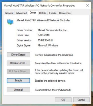 Release Airplane mode stuck Windows 10-Enable Network Controller