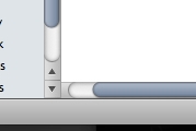 iTunes Scroll Bars