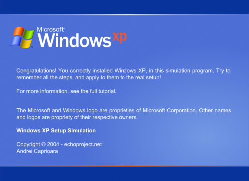windows xp emulator setup
