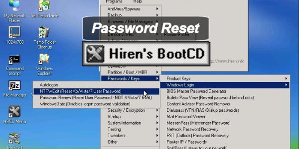 hirens crack windows 8 password