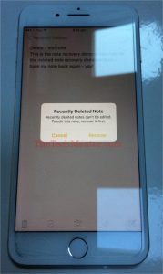 how to recover deleted notes on iphone 7