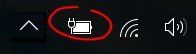 Surface Pro not turning on battery charger icon
