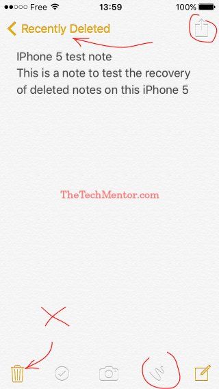 how to recover deleted notes on iphone 5s without backup