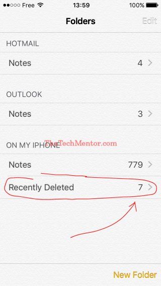 how to recover deleted notes on iphone 5 without backup 1