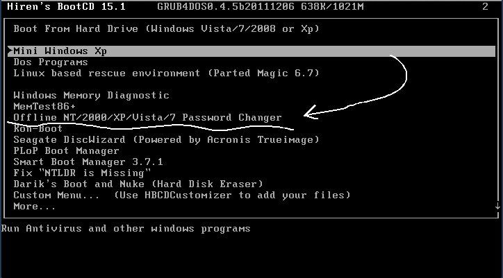 windows 10 password reset tool untimate boot cd