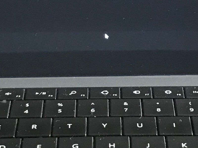 microsoft surface pro 4 black screen of death curosr visible