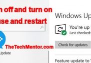 stop and restart or pause windows 10 automatic update