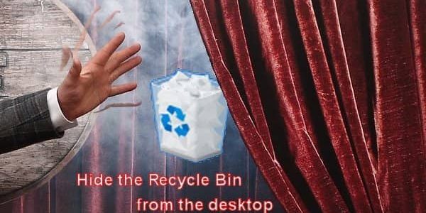 hide recycle bin windows 10