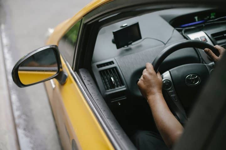 A vehicle GPS tracker and display