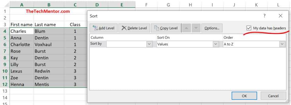 custom sort step 4