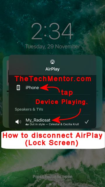 how-to-disconnect-airplay-from-lock-screen