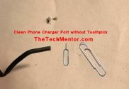 how to clean iPhone charging port without toothpick