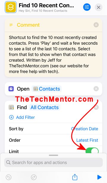 shortcut-code-find-newly-added-contacts