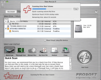 Mac data recovery program - Data Rescue II Screenshot