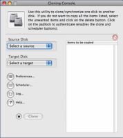 Mac Backup utlity - Carbon Copy Cloner Screenshot