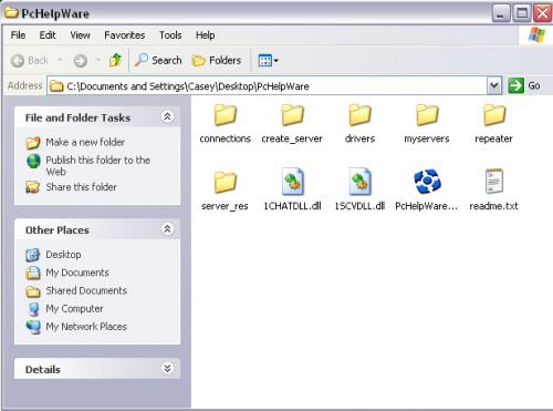 PCHelpWare Folder