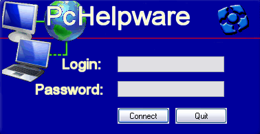 PCHelpWare Login Box